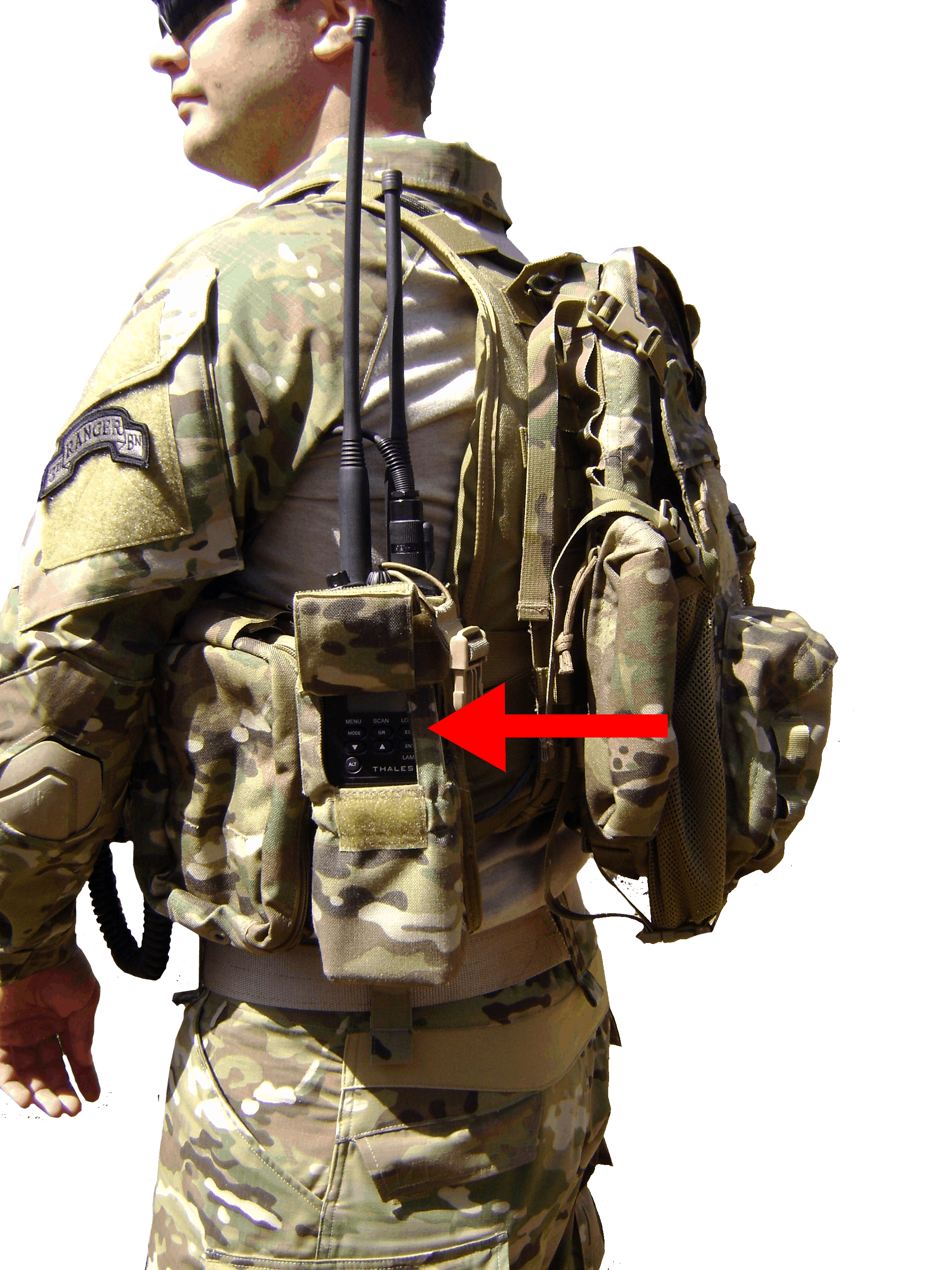 MBITR CHARGER POUCH, Soldier SWIPES, ARMY
