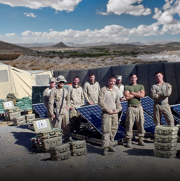 Marines with UEC's Hybrid Power Energy System